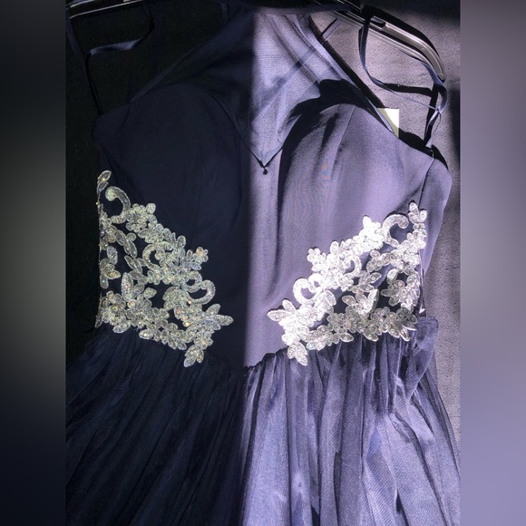 DjJaz Dark Blue Long Dress🖤 - Picture 4 of 5